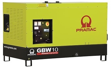 Дизельный генератор Pramac GBW 10 P 3 фазы в кожухе с АВР (миниатюра)