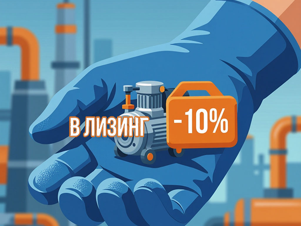 Скидка 10% при покупке в лизинг