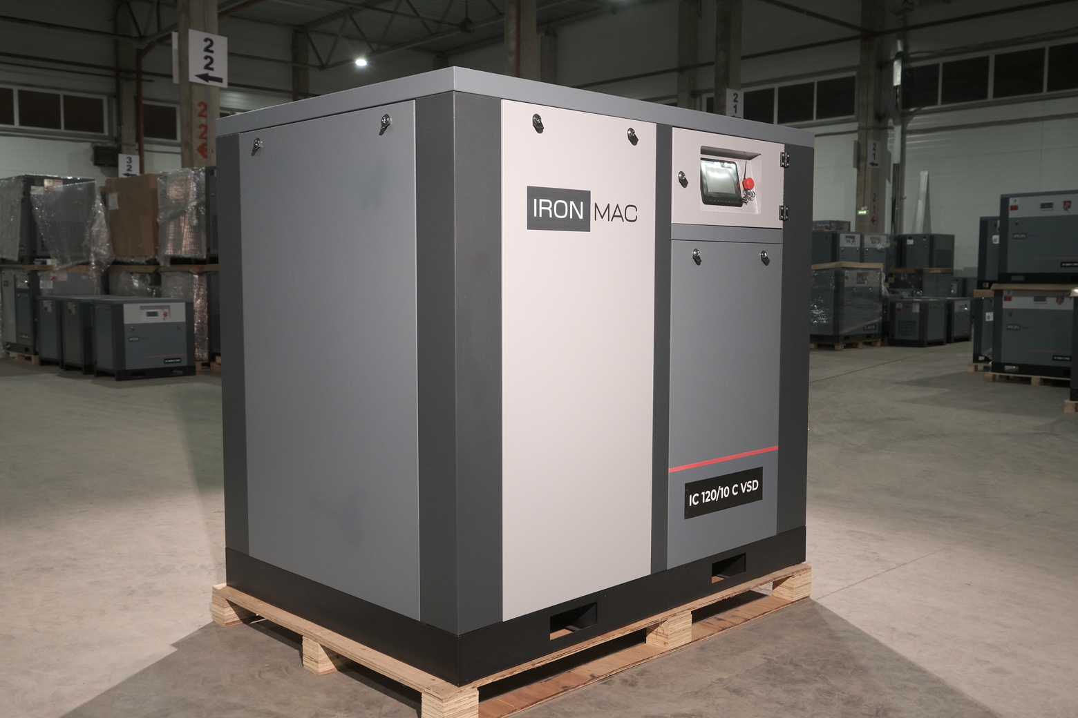 Винтовой компрессор IronMac IC 120/10 C VSD (IP23)