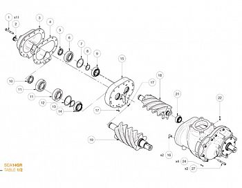 SCA14GR GEAR SHAFТ SЕТ ремкоплект 1026503004S