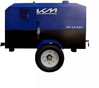 Передвижной компрессор KraftMachine КМ-5/8-ВДШ (миниатюра)