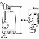 Погружной дренажный насос Zenit DR-Steel 55/2M. Дополнительное изображение 2