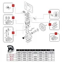 9434F02 Ремонтный комплект прокладок (F) компрессора FINI MK 113. Дополнительное изображение 2