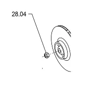 14005640000 Винт/гайка крепления крыльчатки, поз.28.04 Calpeda (миниатюра)