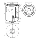 Atlas Copco 1901003896 =  ETO-1319112 Фильтр масляный (аналог). Дополнительное изображение 2