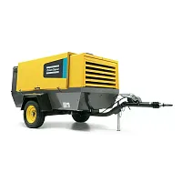 Дизельный винтовой компрессор Atlas Copco XATS 156Dd на шасси (миниатюра)