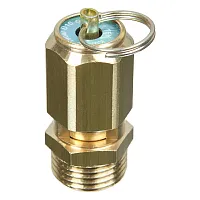 Клапан предохранительный 19 бар 1/2" Air Tek с кольцом ручного сброса VS1219A (миниатюра)