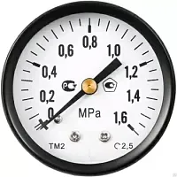 МП63Т/0-1.6/МПа-1/4 МАНОМЕТР для головок С415М, С416М (миниатюра)