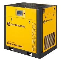 Винтовой компрессор ET-Compressors SL 30-16 D VS PM (IP23) без муфты с частотным регулированием производительности и двигателем на постоянных магнитах (миниатюра)