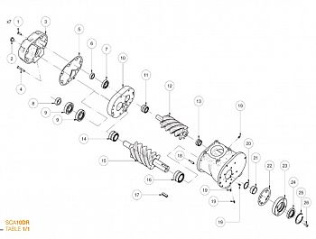 SCA10DR TH RUST BEARING SЕТ ремкоплект 902903000