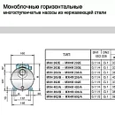 Горизонтальный многоступенчатый насосный агрегат из нержавеющей стали Calpeda MXH 202. Дополнительное изображение 3