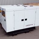 Дизельный генератор АМПЕРОС АД 22-Т400 В в кожухе. Основное изображение