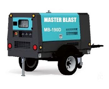 Передвижной компрессор Master Blast MB-190D-7+AC