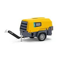 Дизельный винтовой компрессор Atlas Copco XAS 98 KD на шасси (миниатюра)