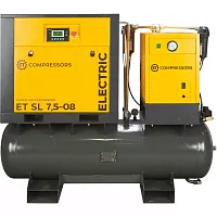 Винтовой компрессор ET-Compressors SL 7,5-08-250 ES (IP55) с ресивером и осушителем (миниатюра)