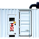 Дизельный генератор MGE p720YI (720 кВт, Yuchai) в контейнере. Основное изображение