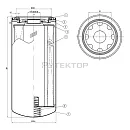 Atlas Copco 6211473500 =  ETO-1331112 Фильтр масляный (аналог). Дополнительное изображение 2