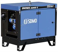 Дизельный генератор SDMO DIESEL 6000 E AVR SILENCE с АВР (миниатюра)