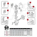 9434F05 Ремонтный комплект прокладок (F) компрессора FINI BK 119. Дополнительное изображение 2