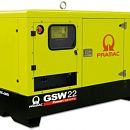 Дизельный генератор Pramac GSW 22 P в кожухе. Основное изображение