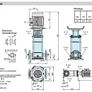 Вертикальный многоступенчатый насосный агрегат Calpeda MXV 50-2007. Дополнительное изображение 1