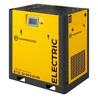 Винтовой компрессор ET-Compressors SL 22-08 D VS PM (IP23) без муфты с частотным регулированием производительности и двигателем на постоянных магнитах (миниатюра)