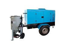 Комплект пескоструйного оборудования для работы на улице в любое время года (миниатюра)