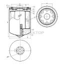 Compair 10656774 =  ETO-1319112 Фильтр масляный (аналог). Дополнительное изображение 2