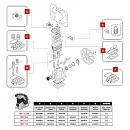 9434F01 Ремонтный комплект прокладок (F) компрессора FINI MK 103. Основное изображение