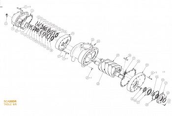 SCA20DR (DRM) THRUST BEARING SЕТ ремкоплект SCA2003002