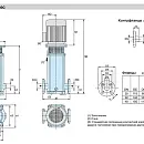 Вертикальный многоступенчатый насосный агрегат Calpeda MXV 40-817. Дополнительное изображение 2
