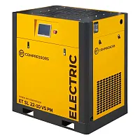 Винтовой компрессор ET-Compressors SL 22-10 VS PM (IP55) с частотным регулированием производительности и двигателем на постоянных магнитах (миниатюра)
