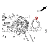 1000001 Прокладка головки двигателя K-180 KOSHIN (миниатюра)