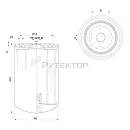 Compair C16012302 =  ETO-0914034 Фильтр масляный (аналог). Дополнительное изображение 2