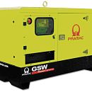 Дизельный генератор Pramac GSW 22 Y AUTO в кожухе. Основное изображение