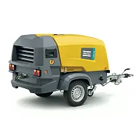 Дизельный винтовой компрессор Atlas Copco XAS 138 KD на шасси (миниатюра)