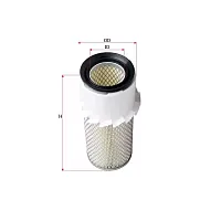 Remeza / Ремеза 4093200500 фильтр воздушный ВК40, ВК50, ВК40Е(…5179), ВК50Е(…5479) (миниатюра)