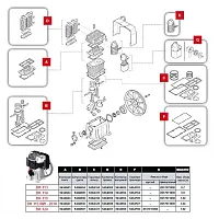 317072000 Ремонтный комплект фильтр в сборе,прямоуг. (G) компрессора FINI BK 113 (миниатюра)